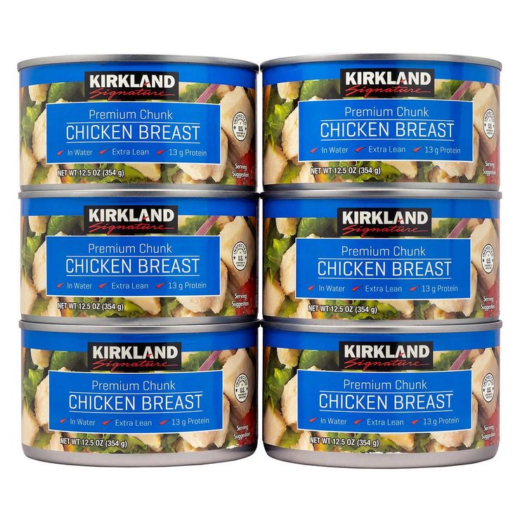 Kirkland Signature Premium Chunk Canned Chicken Breast 6 x 354g