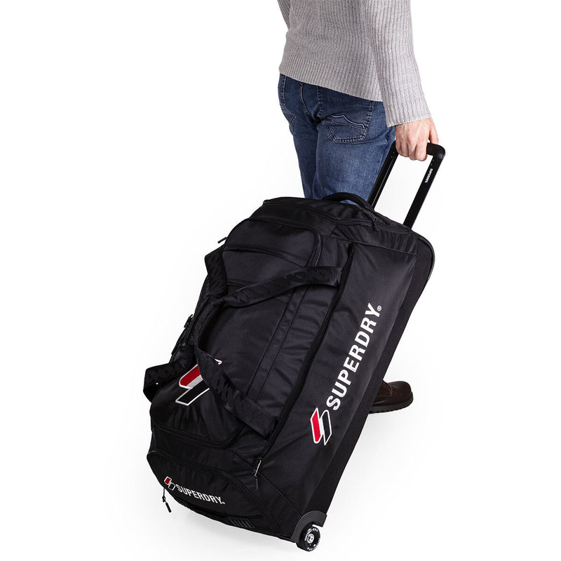 Superdry 30 inch wheeled holdall in recycled poly-nylon, (British brand)