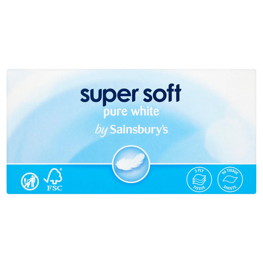 Sainsbury's Super Soft Tissues 1x90 Sheets essentials Sainsburys   