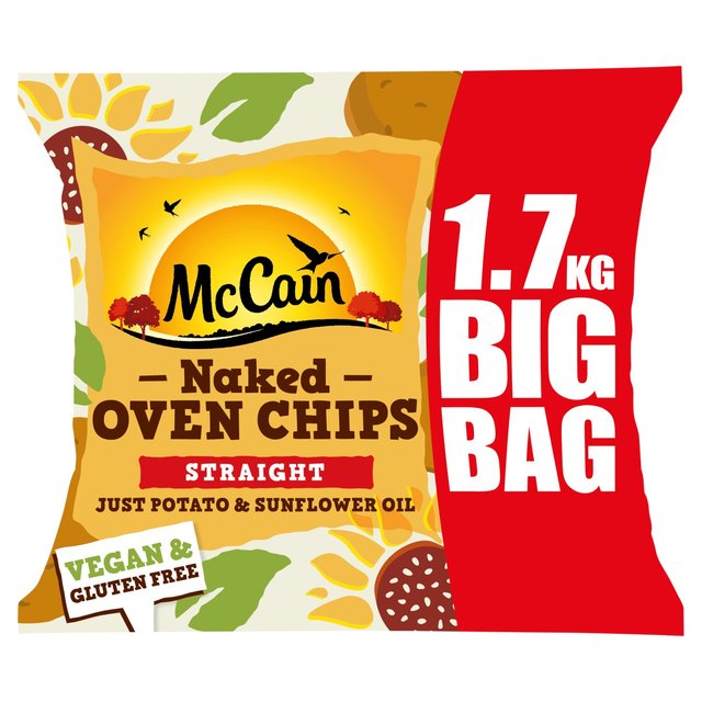 McCain Naked Oven Chips Straight Cut   1.7kg