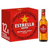 Estrella Damm Lager Beer Bottles 12x330ml All beer Sainsburys   