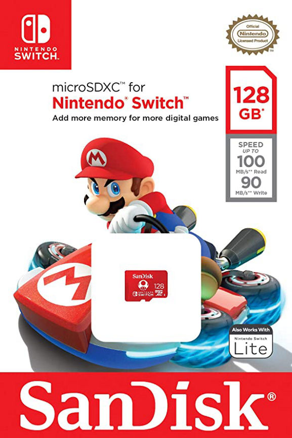 SanDisk Nintendo Switch MicroSD Card 128GB