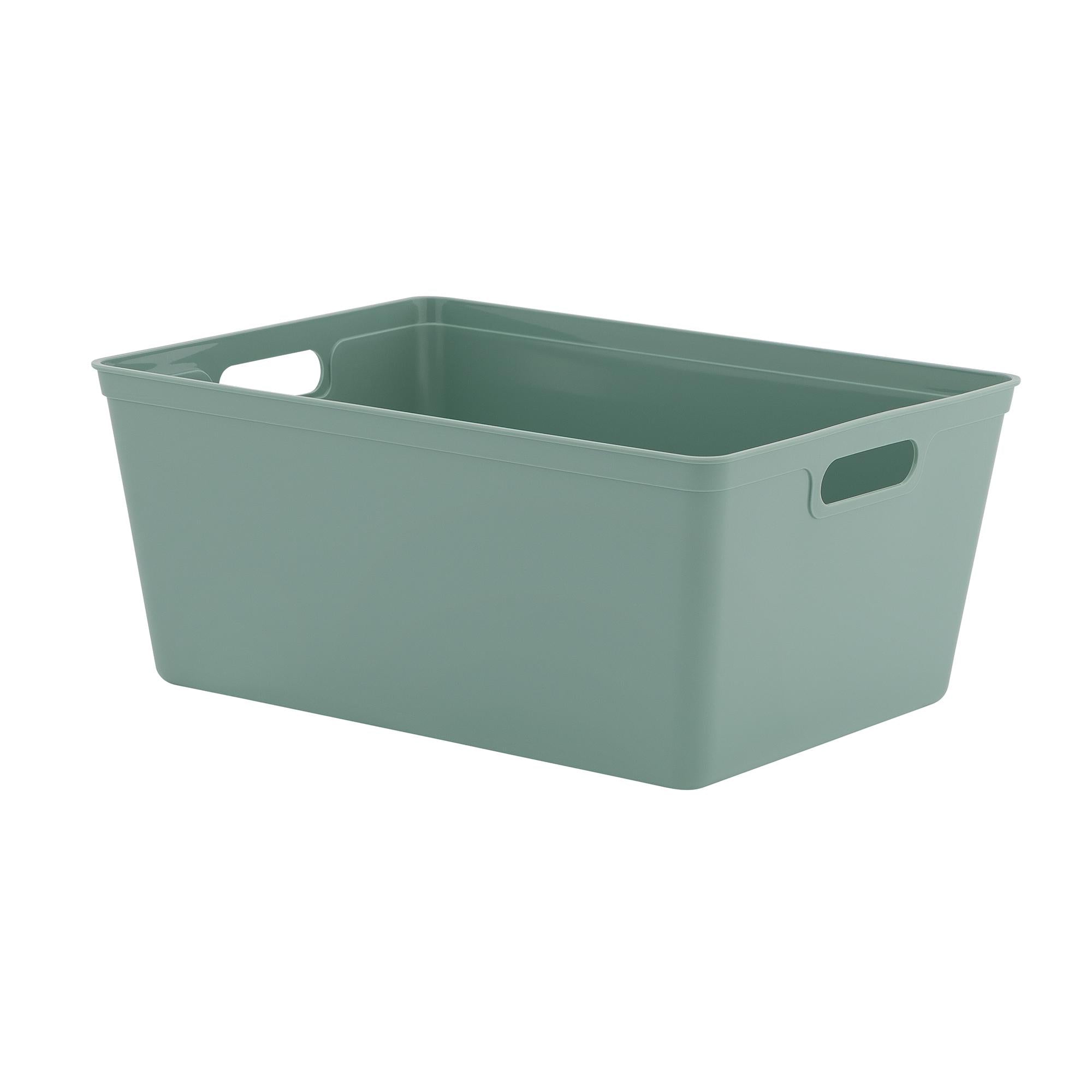 Sainsbury's Storage Tray Sage 11L GOODS Sainsburys   