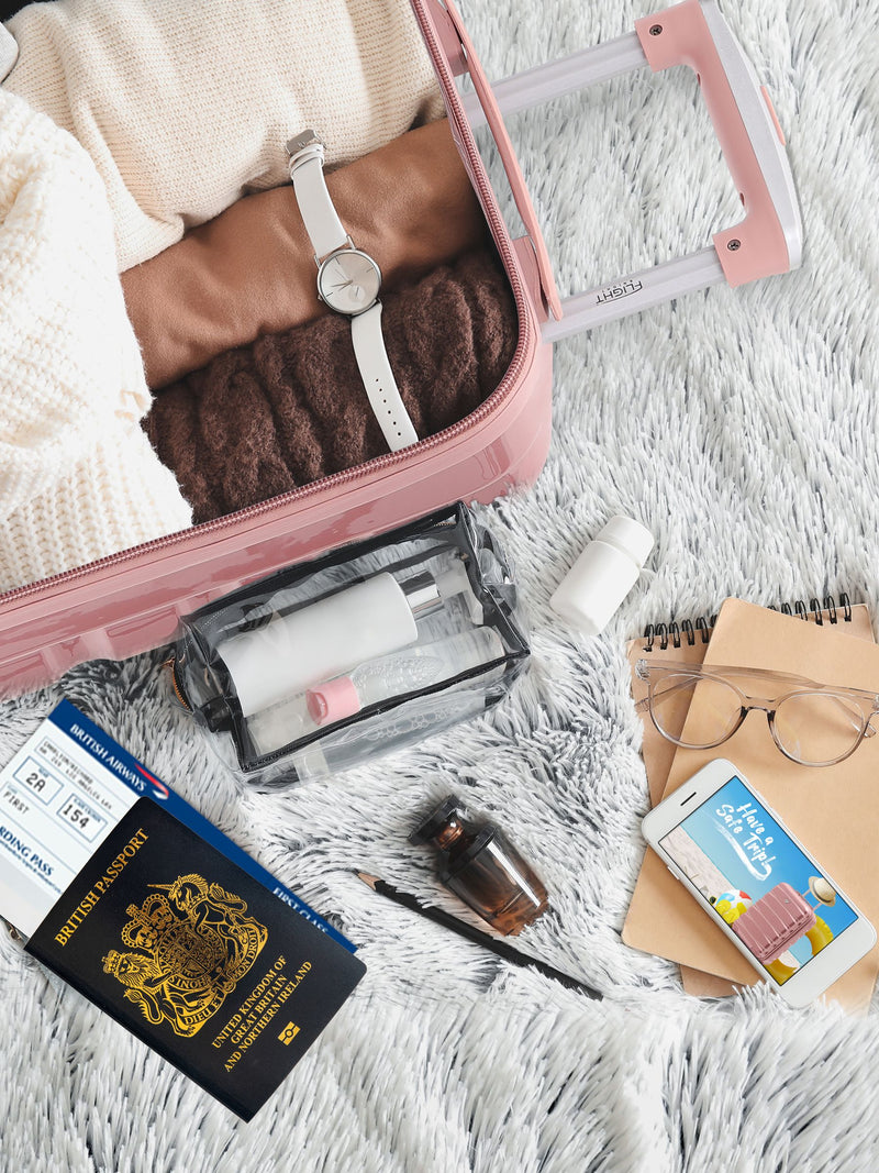 Flight Knight rose gold gloss cabin case easyJet size (British brand)
