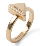 Prada triangle ring brass Italian design, imported from the UK