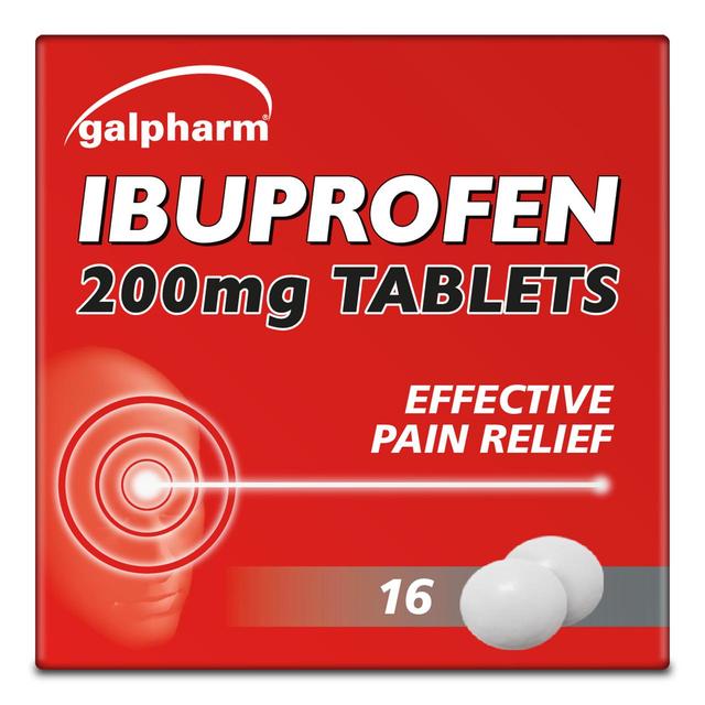 Galpharm Ibuprofen 200mg Coated Tablets    16 per pack GOODS M&S   