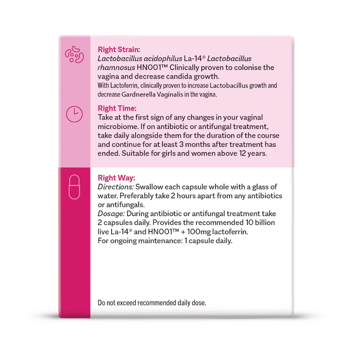 Smart Strains probiotic for women's health 30 capsules, UK version