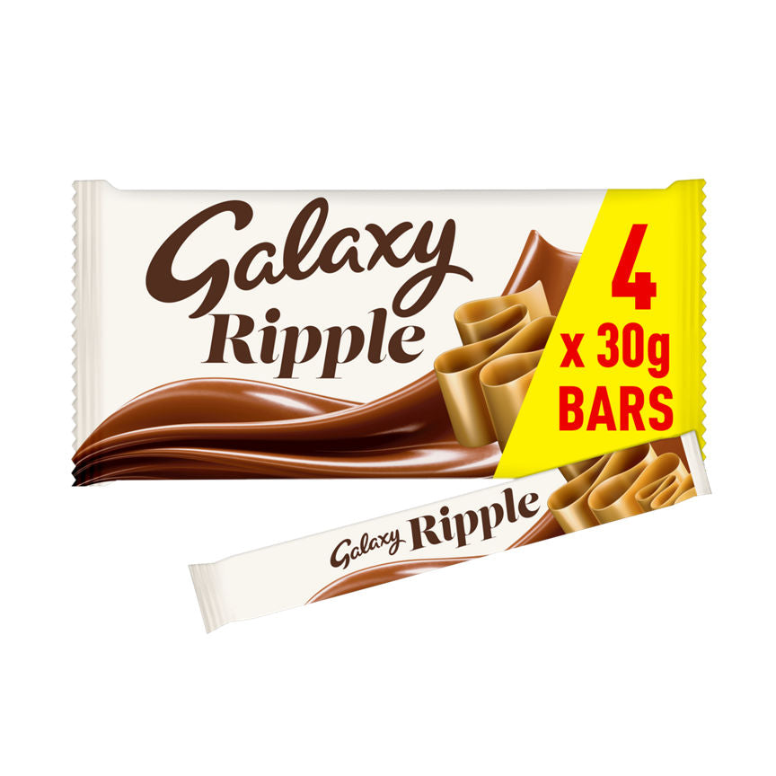 Galaxy Ripple Chocolate Bars Multipack 4 x 30g GOODS ASDA   