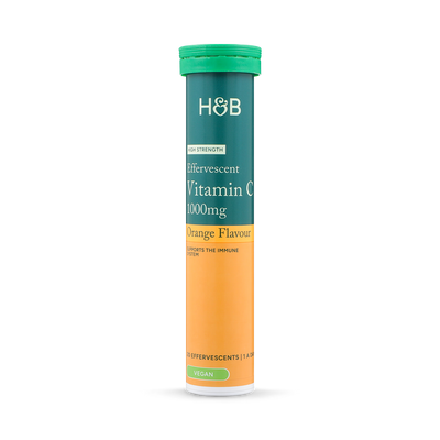 Holland & Barrett Holland & Barrett High Strength Effervescent Vitamin C Orange 1000mg 20 Tablets- Buy online at McGrocer