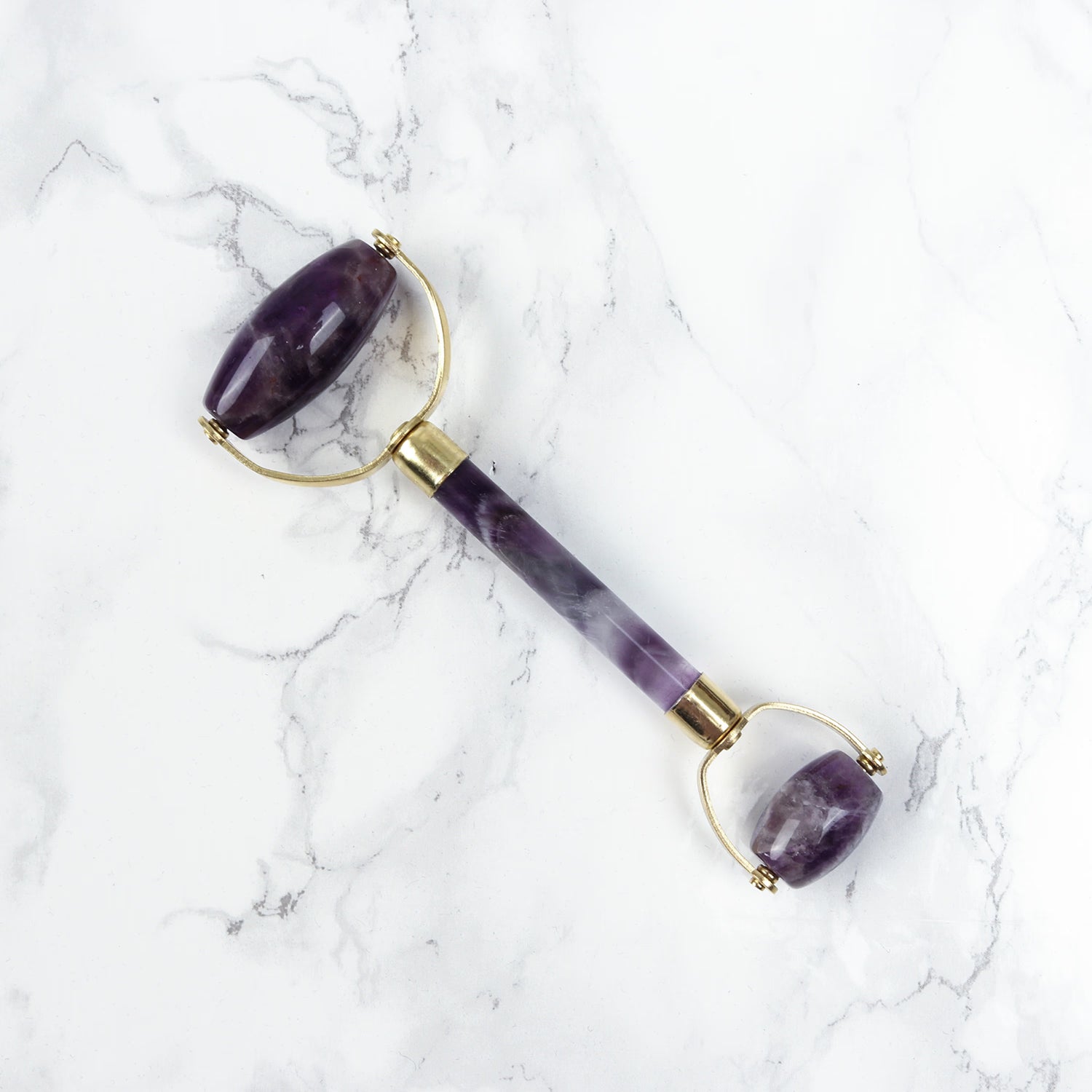 Genuine amethyst crystal roller for facial massage (British brand)