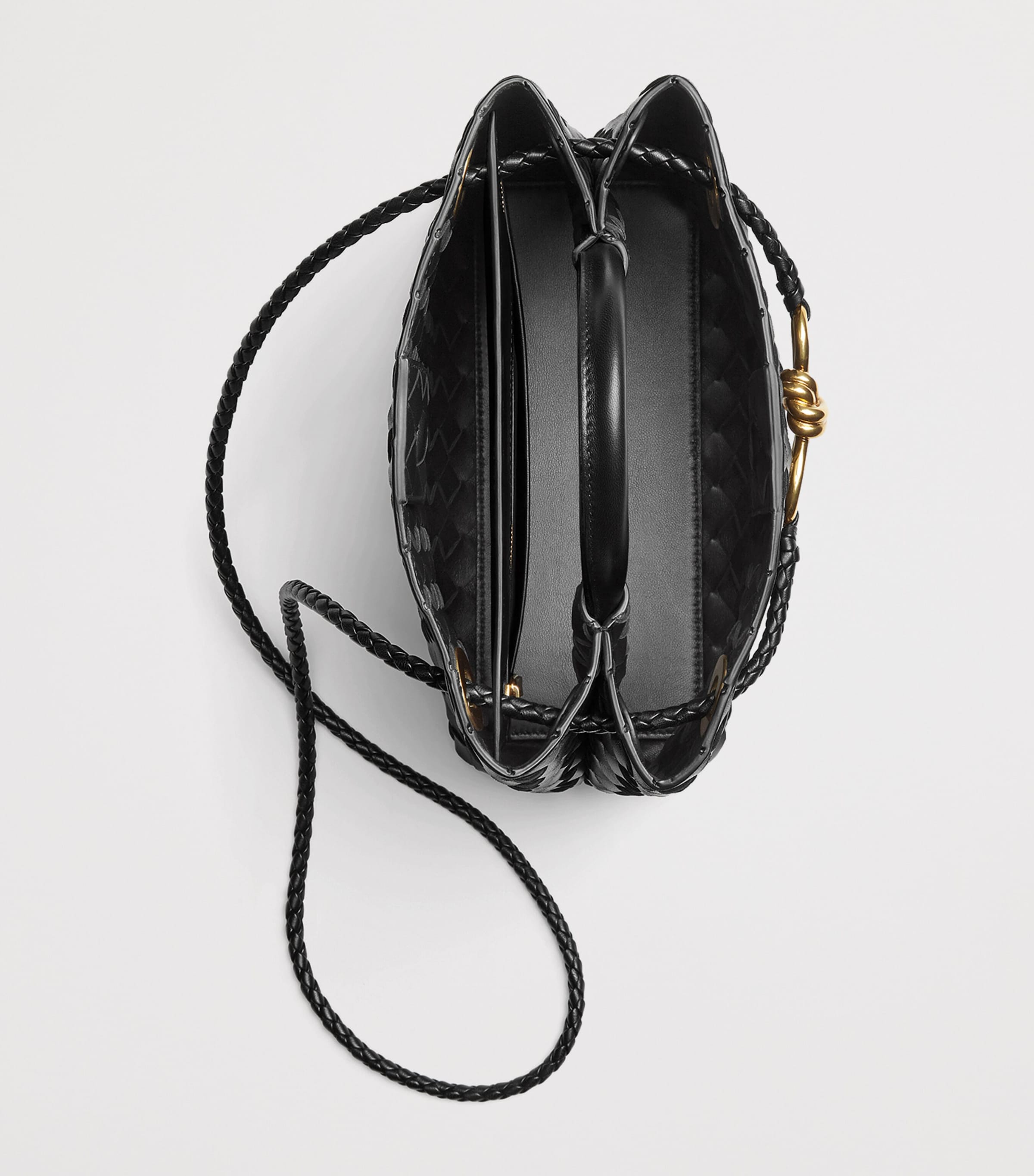 Bottega Veneta small leather Andiamo top-handle bag, UK version