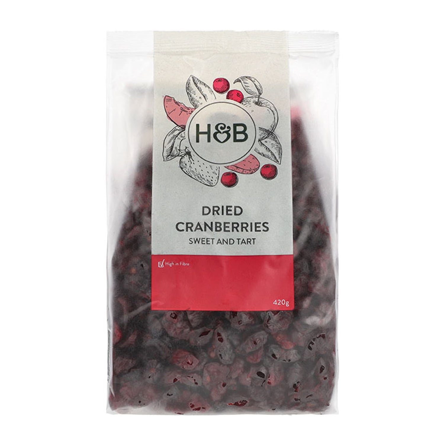 Holland & Barrett dried cranberries 420g, UK version
