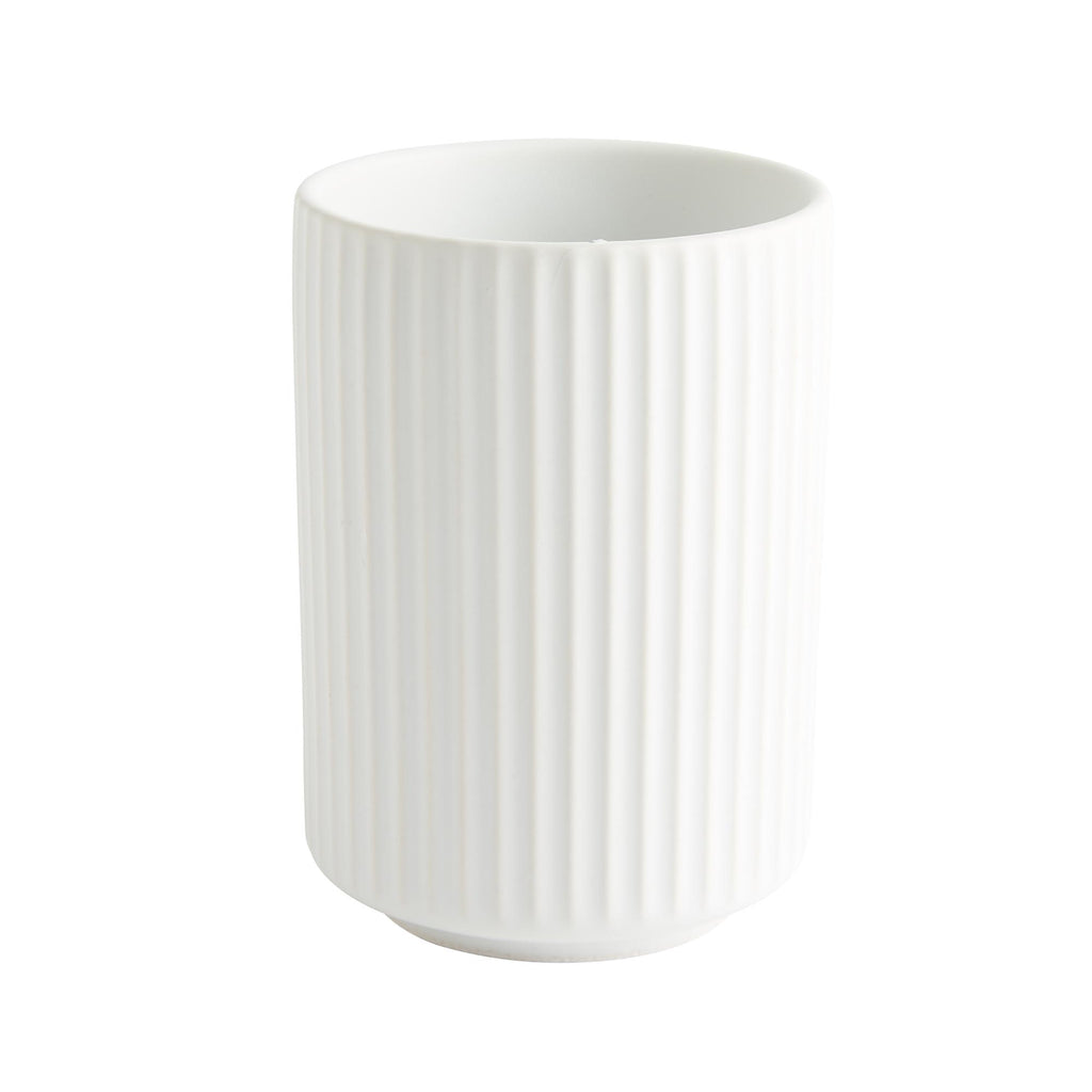 Sainsbury's Home Ribbed Tumbler White