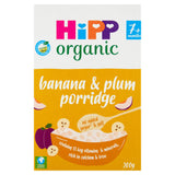 HiPP Organic Banana & Plum Porridge Baby Cereal 7+ Months 200g GOODS Sainsburys   