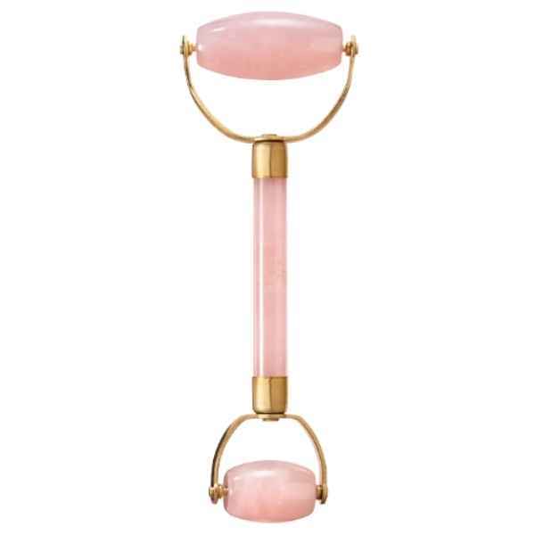 White Lotus Premium Rose Quartz facial roller, UK version