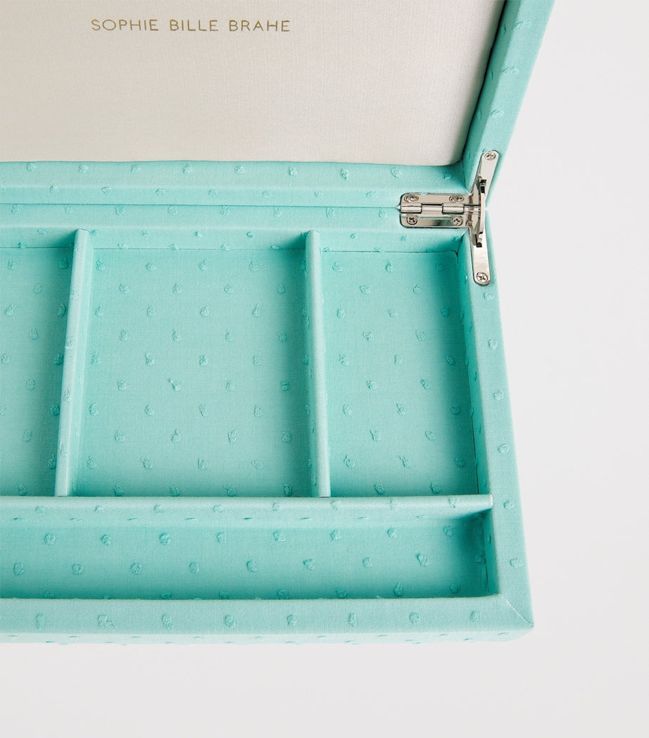 Sophie Bille Brahe organic cotton jewellery box with magnetic fastening, approx. 4.5cm x 21cm x 15cm (British brand)