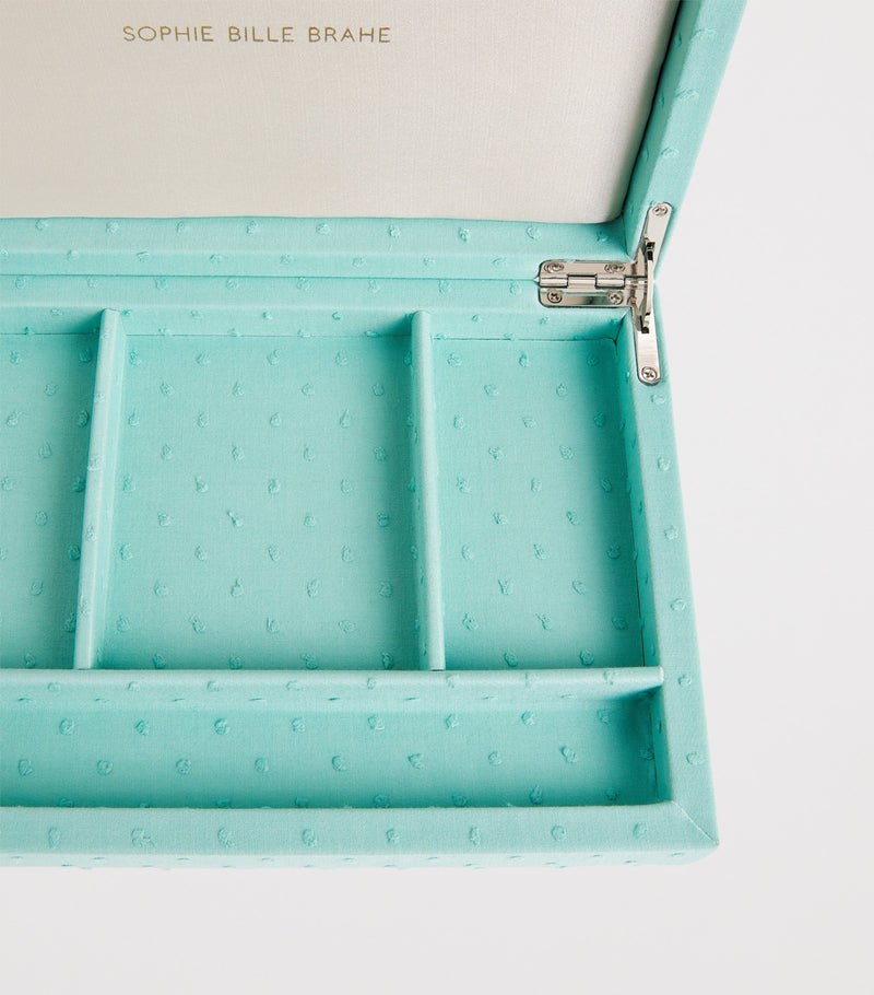 Sophie Bille Brahe organic cotton jewellery box with magnetic fastening, approx. 4.5cm x 21cm x 15cm (British brand)