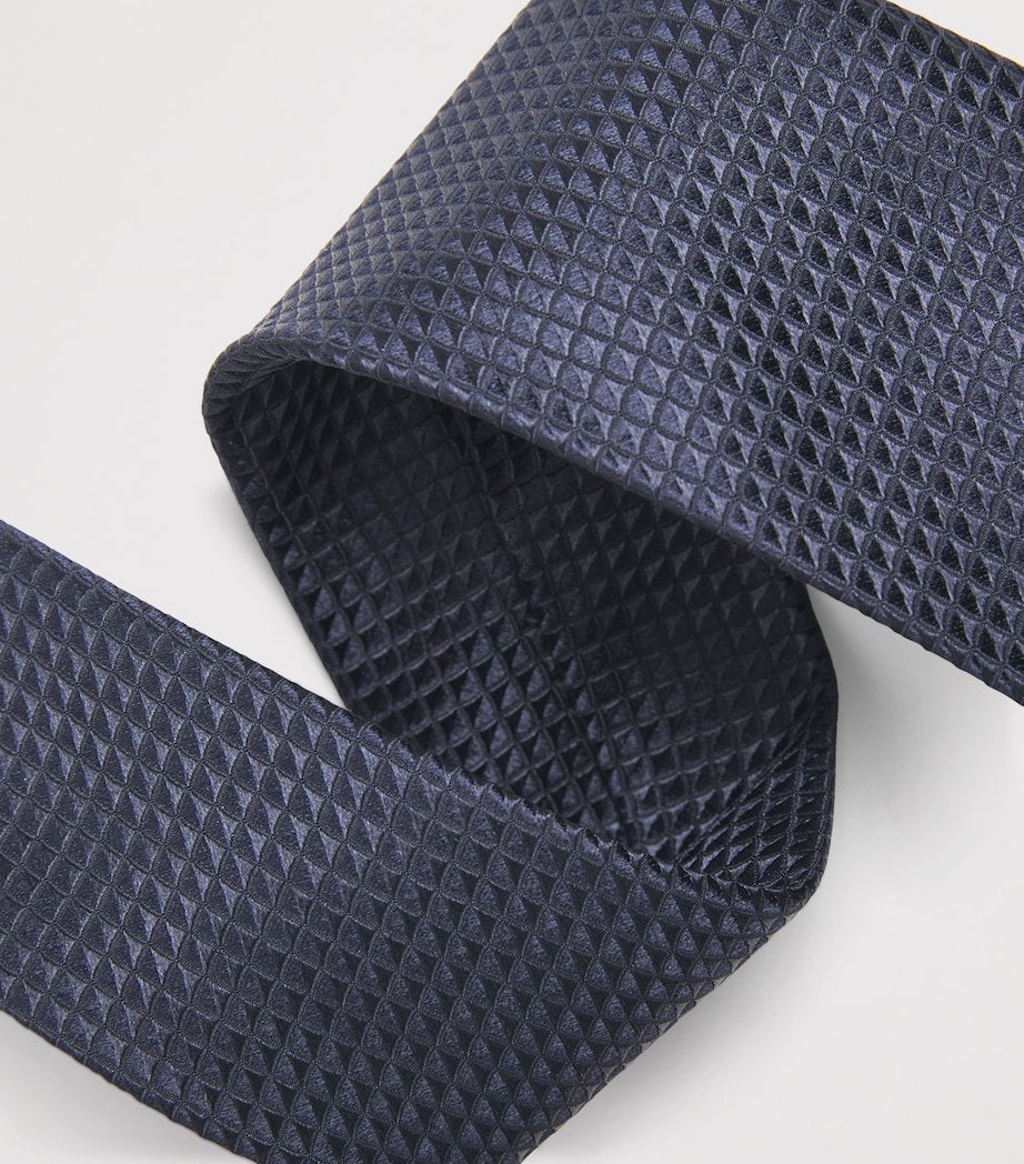 Emporio Armani silk jacquard tie - British product