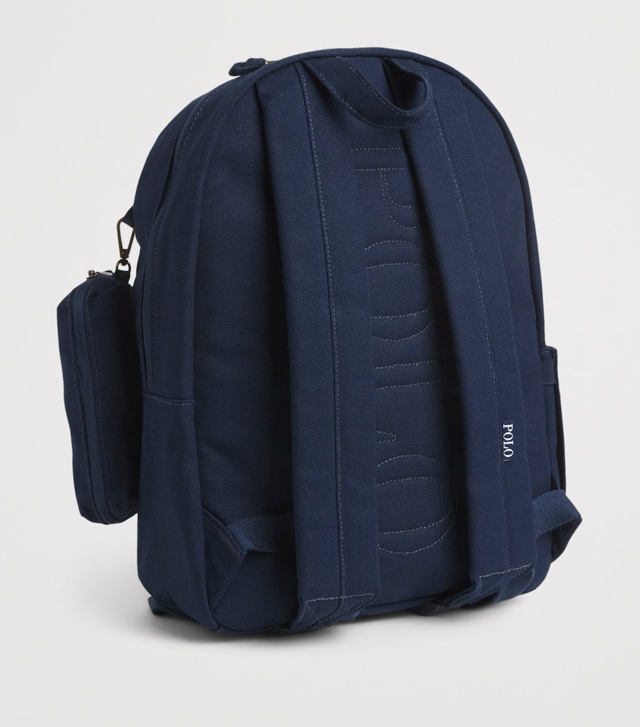 Ralph Lauren kids canvas polo pony backpack (British brand)