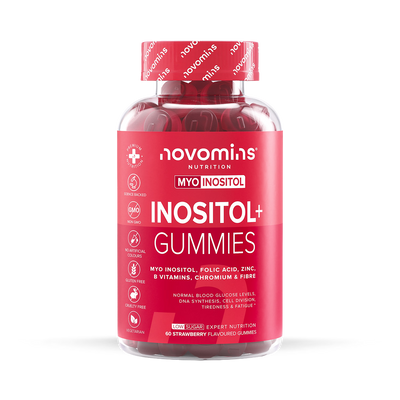 Holland & Barrett Novomins Inositol+ Strawberry Flavoured Gummies Women's Health Vitamin Supplement 60 Count- Buy online at McGrocer