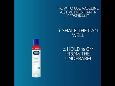 Superdrug Vaseline Active Fresh Anti-Perspirant Deodorant Aerosol Spray 250 ml- Buy online at McGrocer