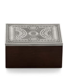 Royal Selangor Ace playing card box rubberwood and pewter, UK version