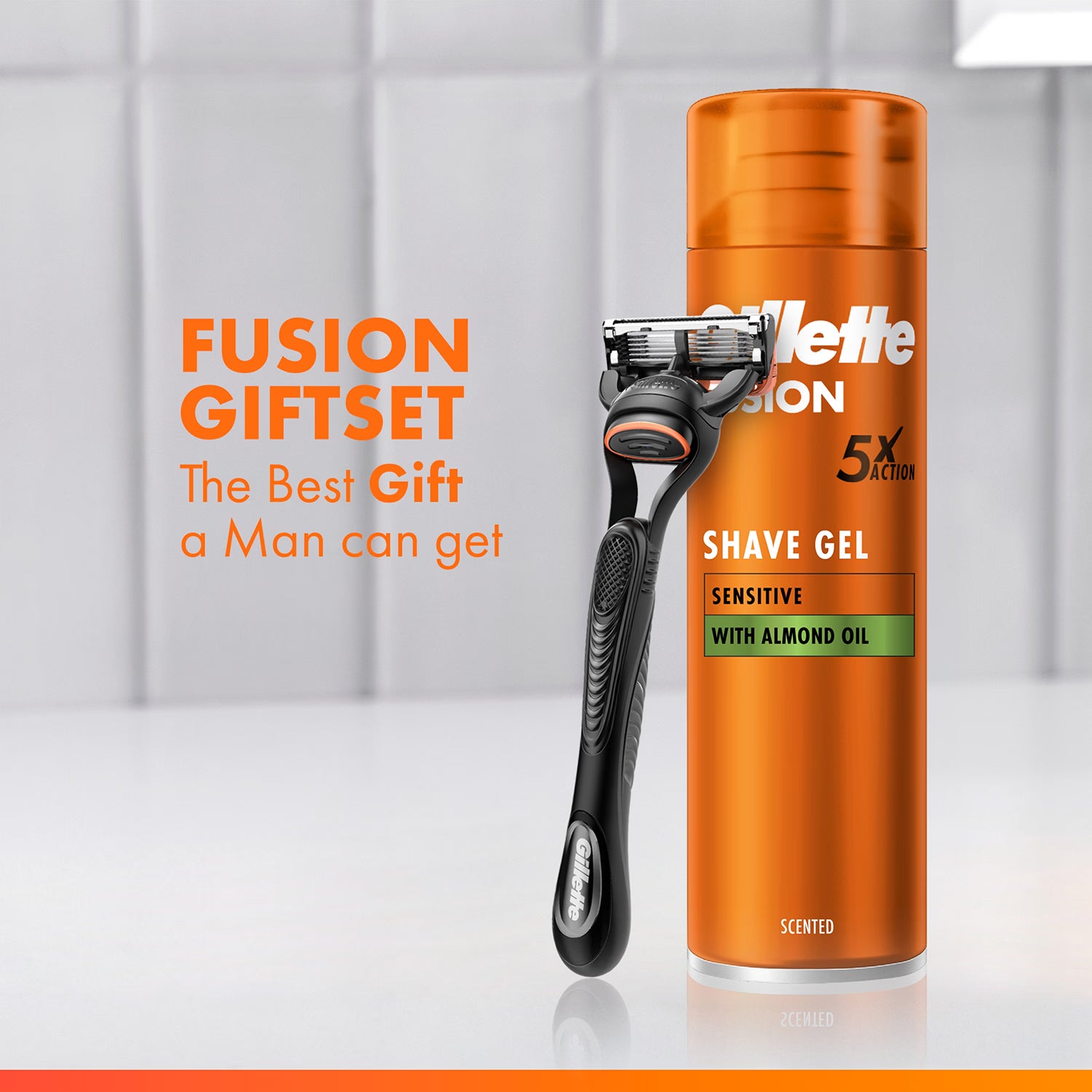 Gillette Fusion5 razor gift set for men - British product