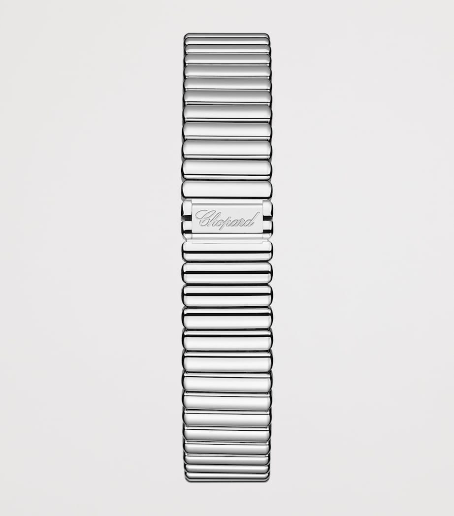 Chopard white gold diamond octagonal watch 32mm (British brand)