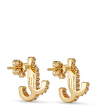 Jimmy Choo JC crystal-embellished stud earrings (British brand)