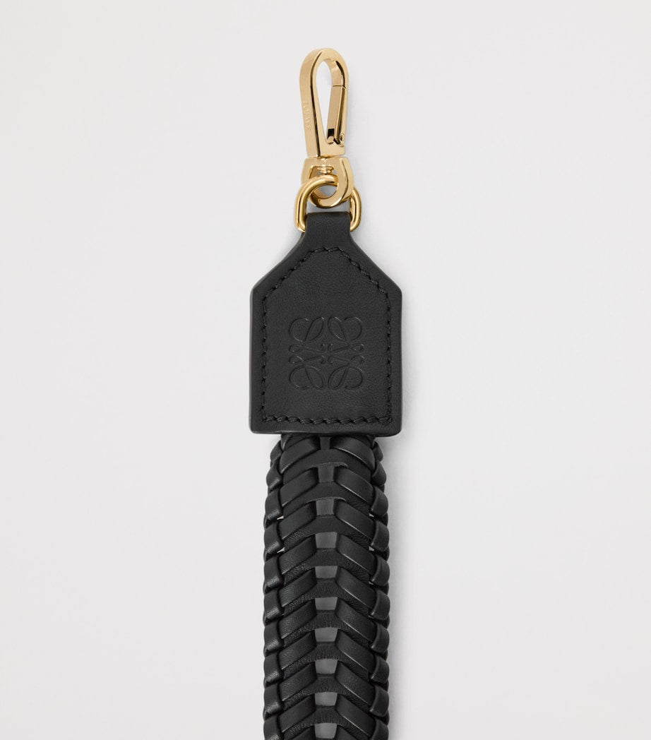LOEWE leather woven bag strap 122cm length, UK version