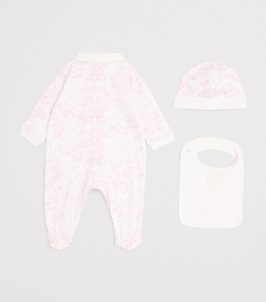 Givenchy Kids cotton all-in-one, hat and bib set for 1-18 months, UK version