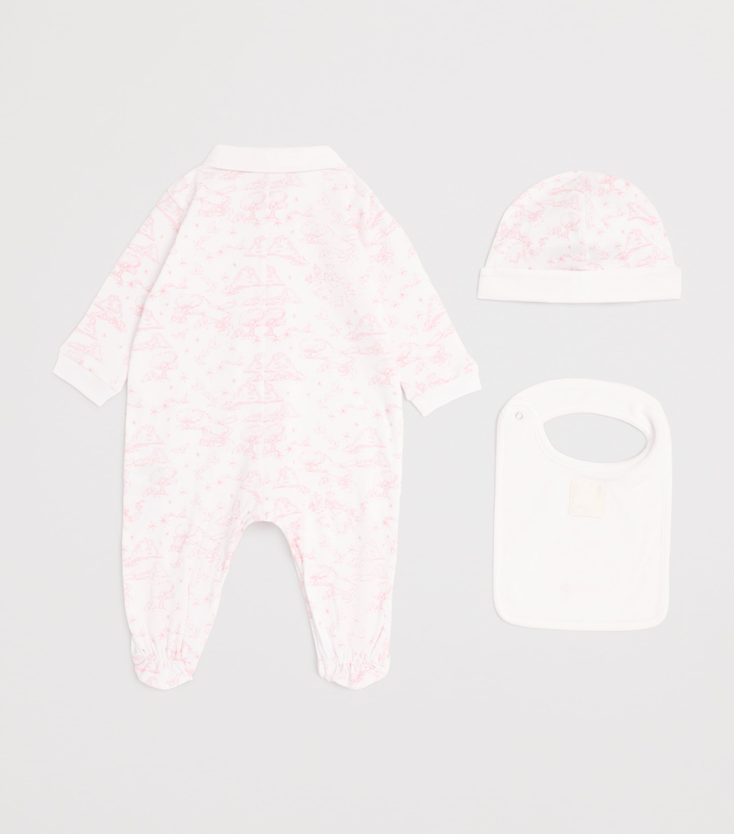 Givenchy Kids cotton all-in-one, hat and bib set for 1-18 months, UK version