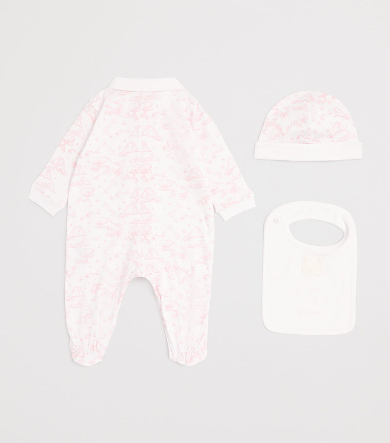 Givenchy Kids cotton all-in-one, hat and bib set for 1-18 months, UK version