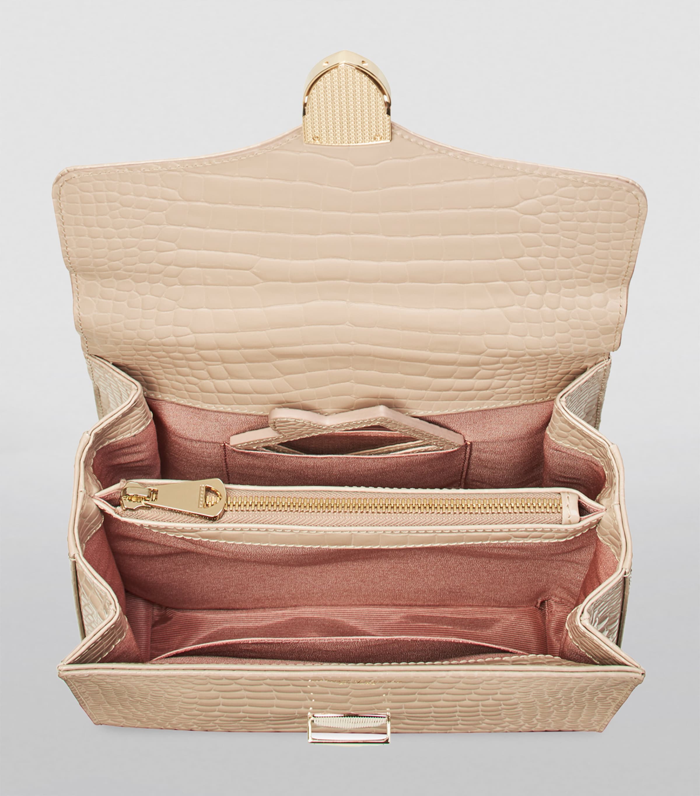 Aspinal of London Mayfair top-handle handbag in leather (British brand)