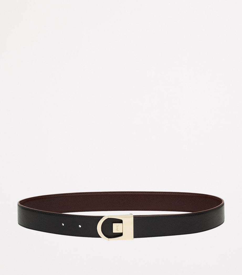 Saint Laurent reversible calfskin belt 3cm, imported from the UK