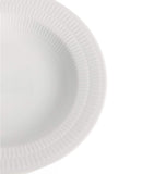Royal Copenhagen white fluted deep plate 21cm, imported from the UK