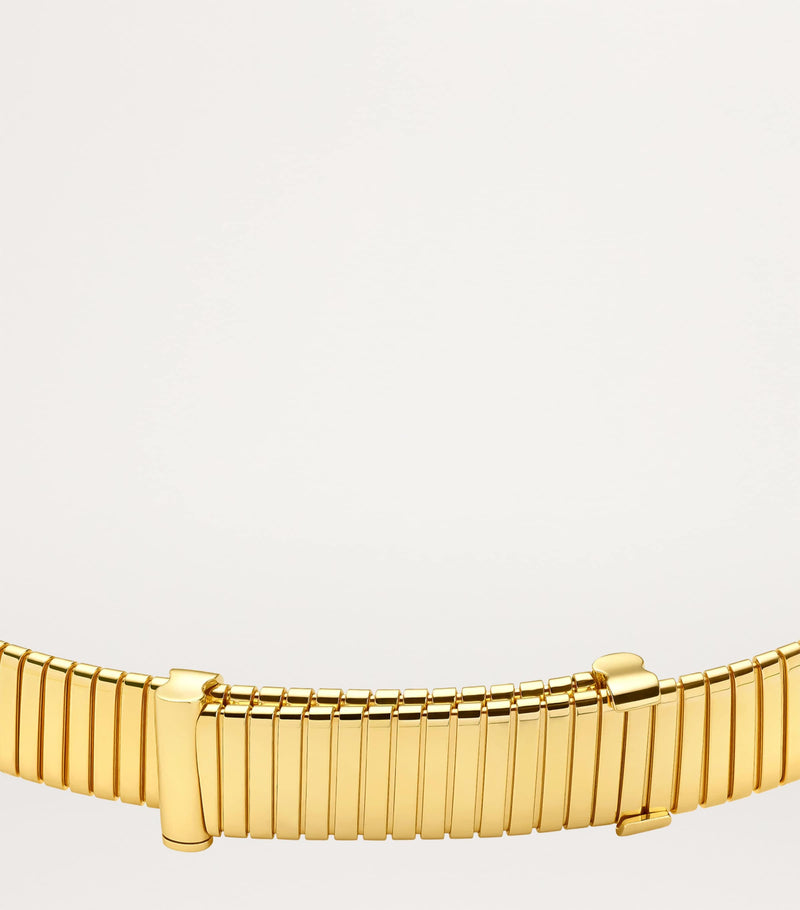 Bvlgari Tubogas necklace gold diamond (British brand)