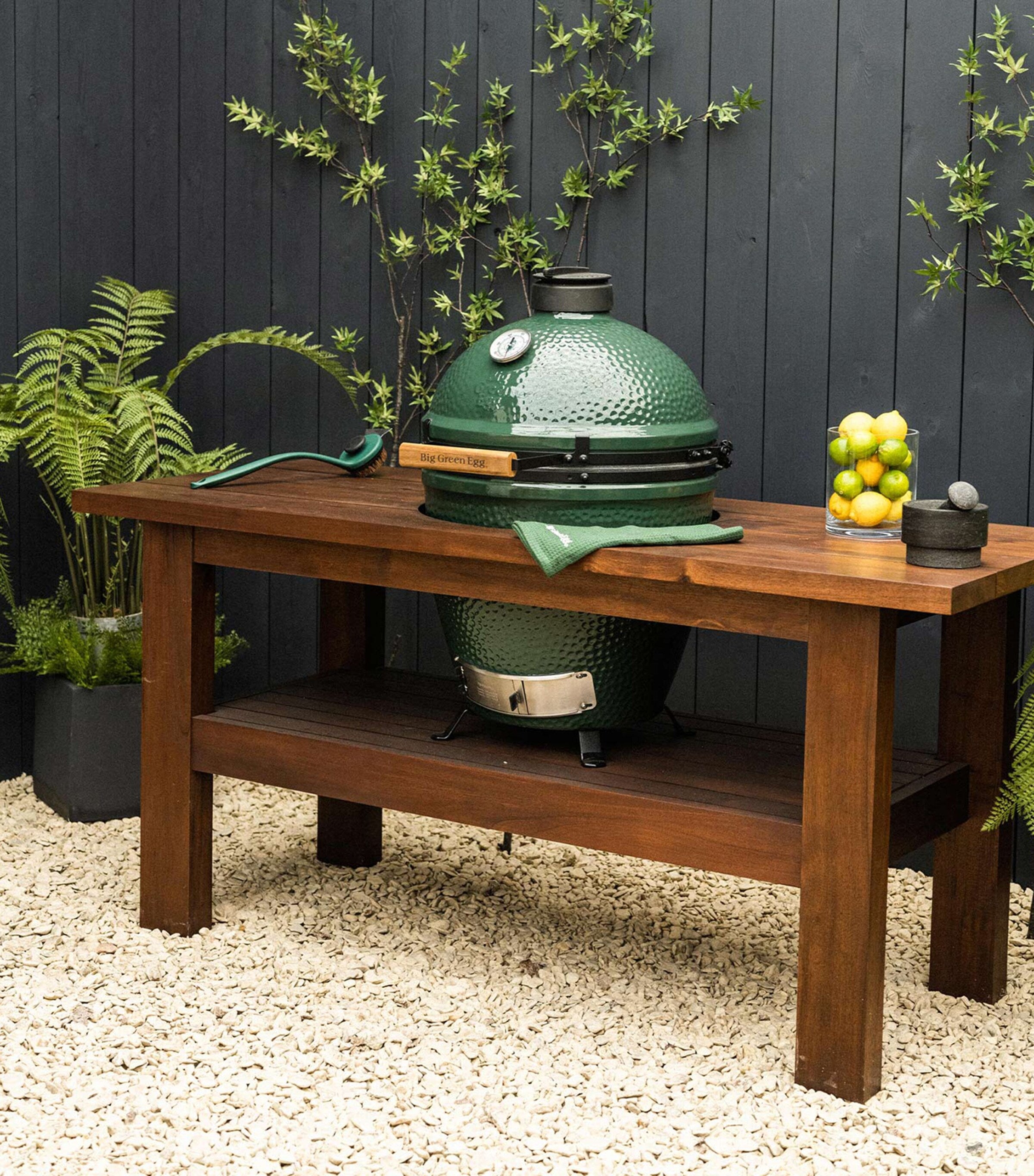 Big Green Egg Mahogany Egg Table Nest - British product