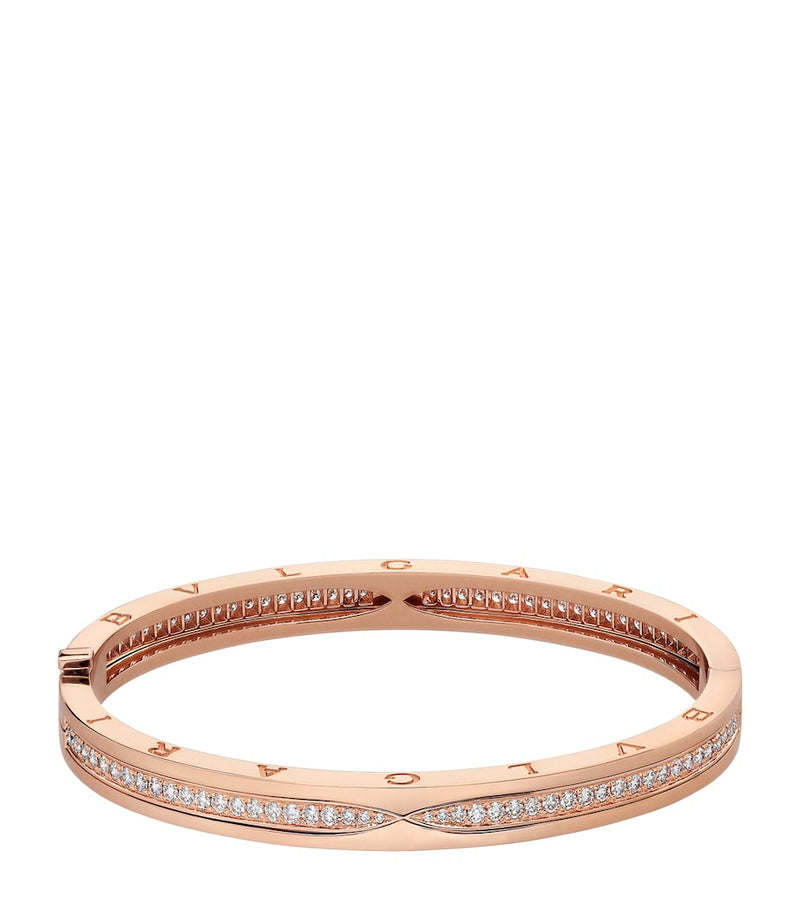 Bvlgari B.zero1 rose gold and diamond bangle, imported from the UK