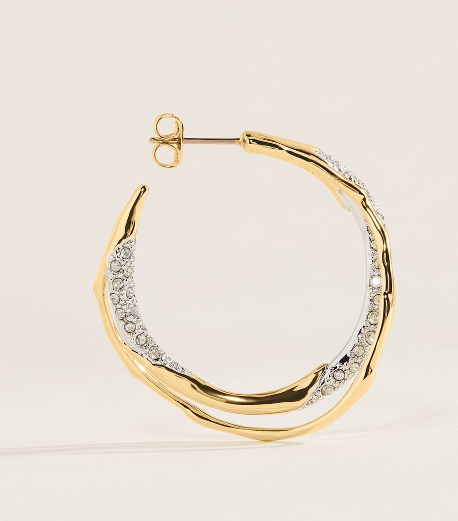 Alexis Bittar small gold-plated Solanales crystal twist earrings - British product