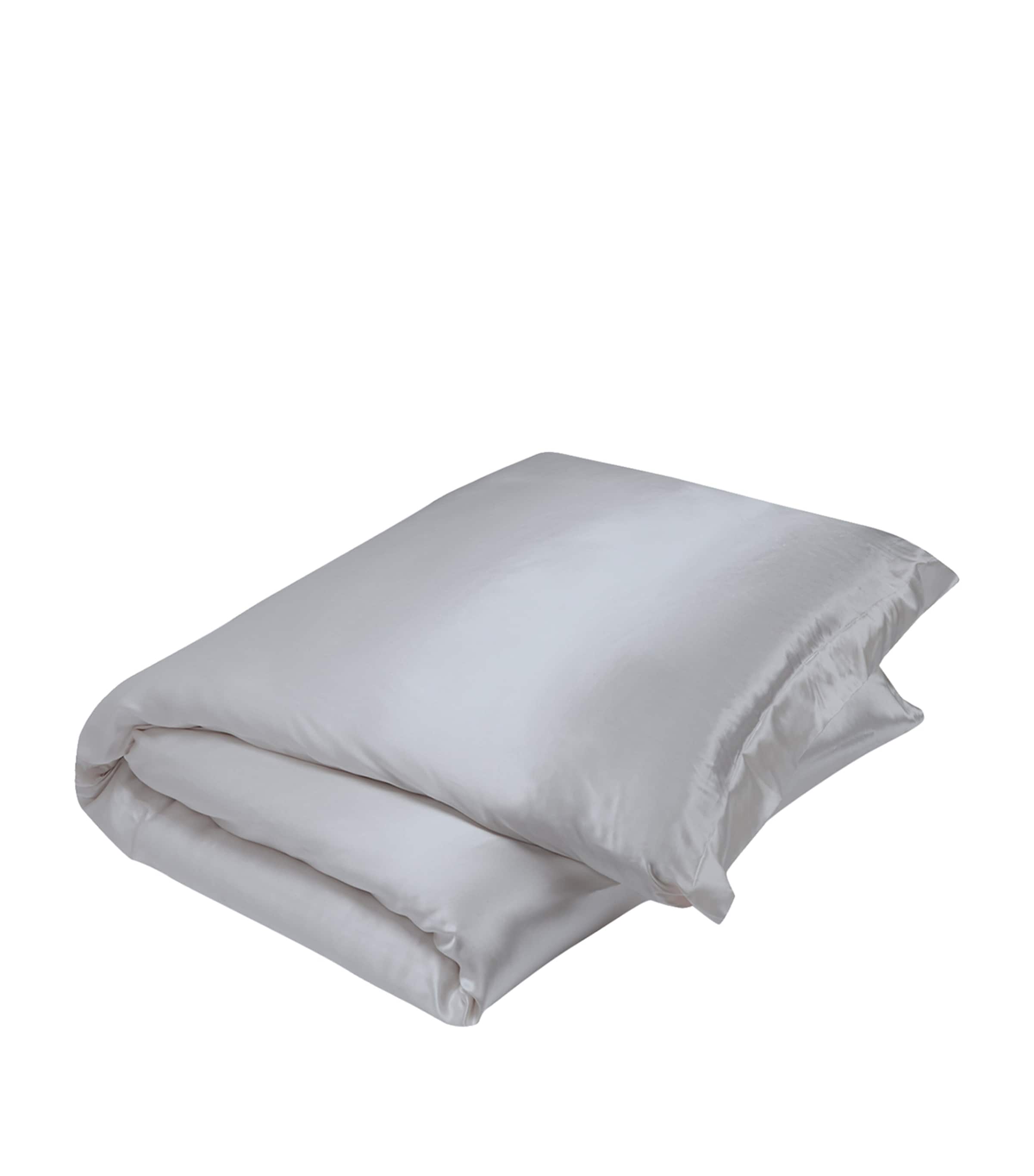 Gingerlily silk king duvet cover with button fastening, 225cm x 220cm, UK version