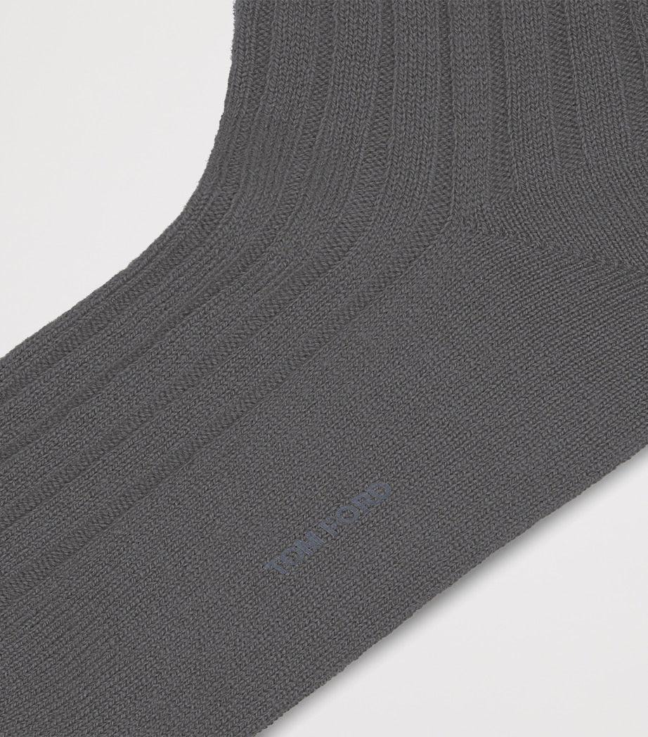 TOM FORD cashmere-blend socks medium 15-gauge (British brand)