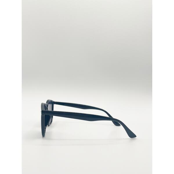 SVNX black rounded wayfarer sunglasses one size - British product