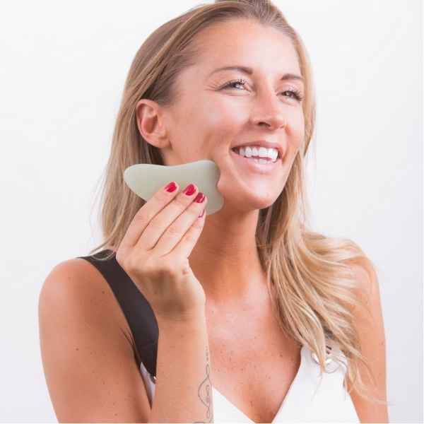 White Lotus premium jade gua sha - British product