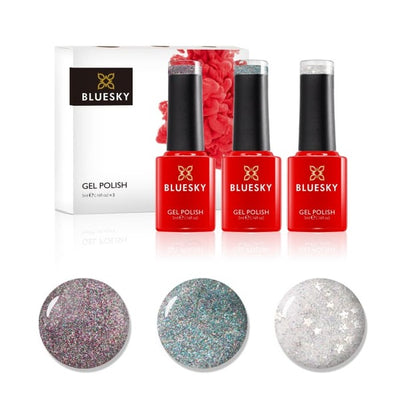 Superdrug Bluesky Glitter Top Coat Mini Trio- Buy online at McGrocer