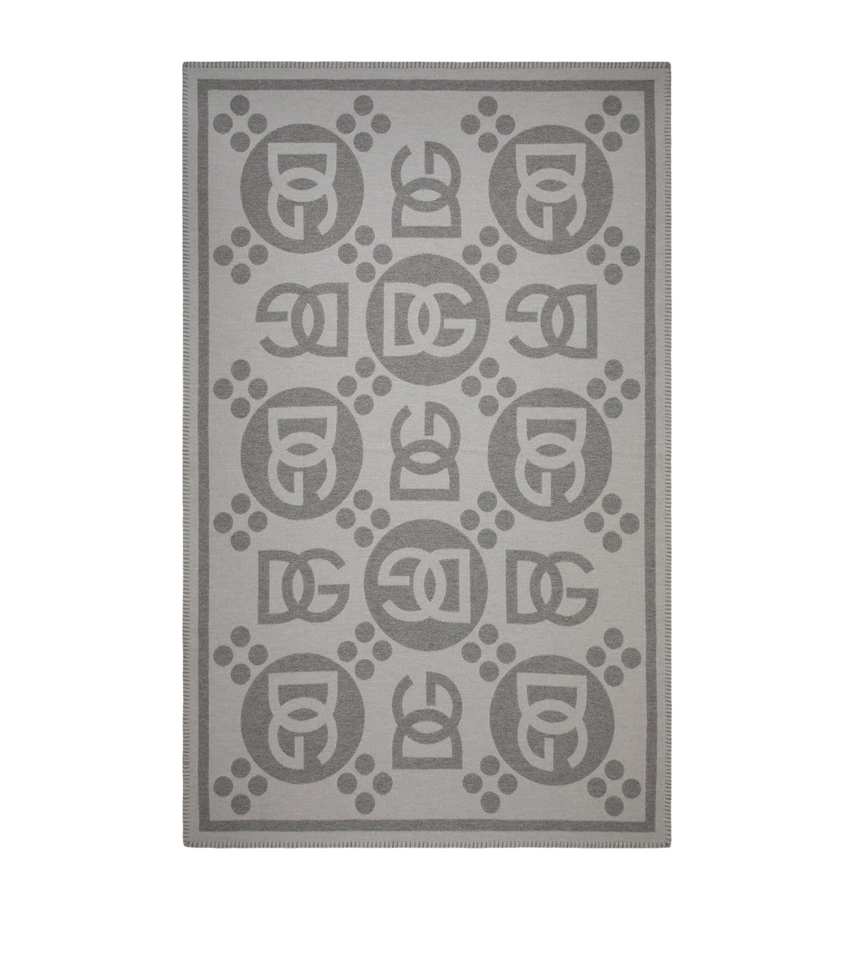 Dolce & Gabbana Casa wool logo jacquard throw 140cm x 180cm - British product