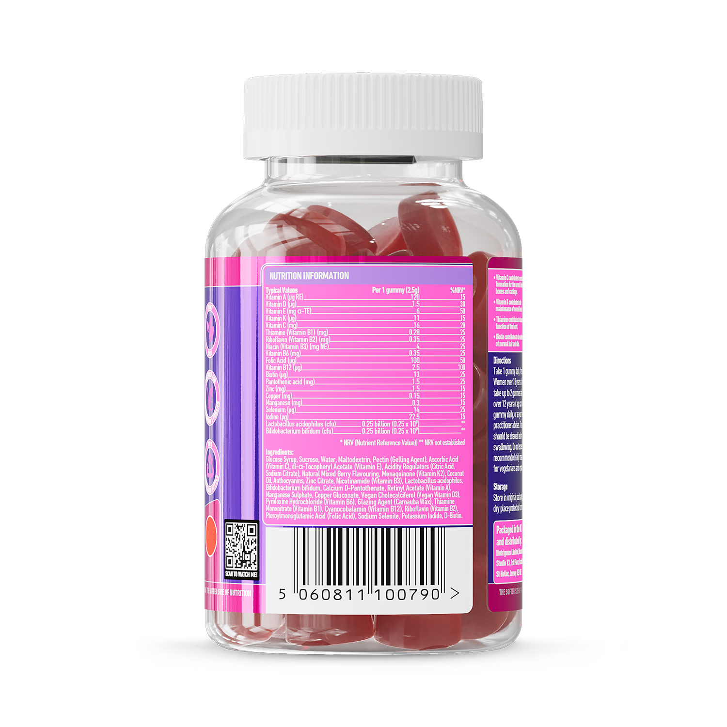 Nutrignums Women's Vitality 60 Gummies - British product