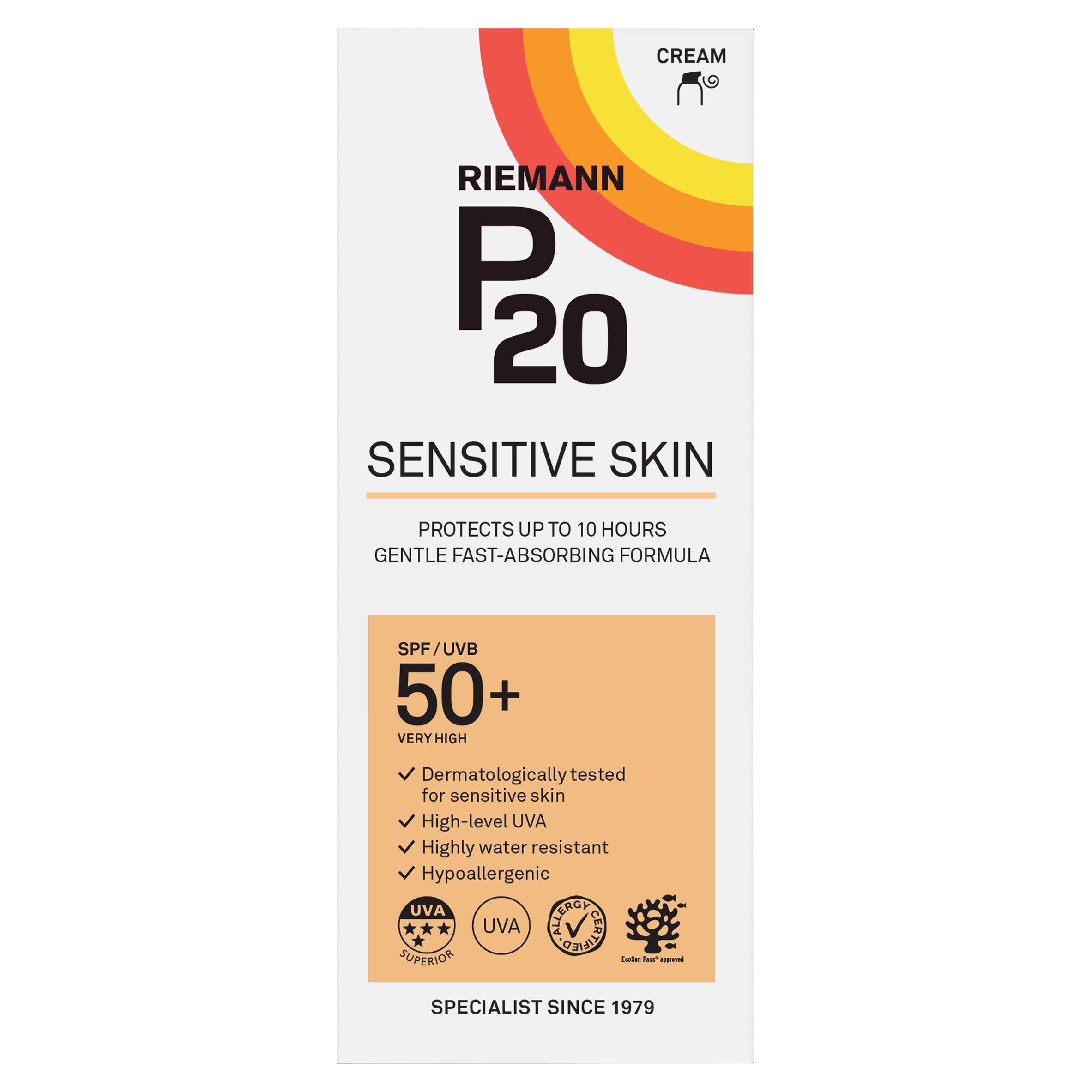 Riemann P20 SPF 50 Sensitive Sun Cream 200ml GOODS Sainsburys   