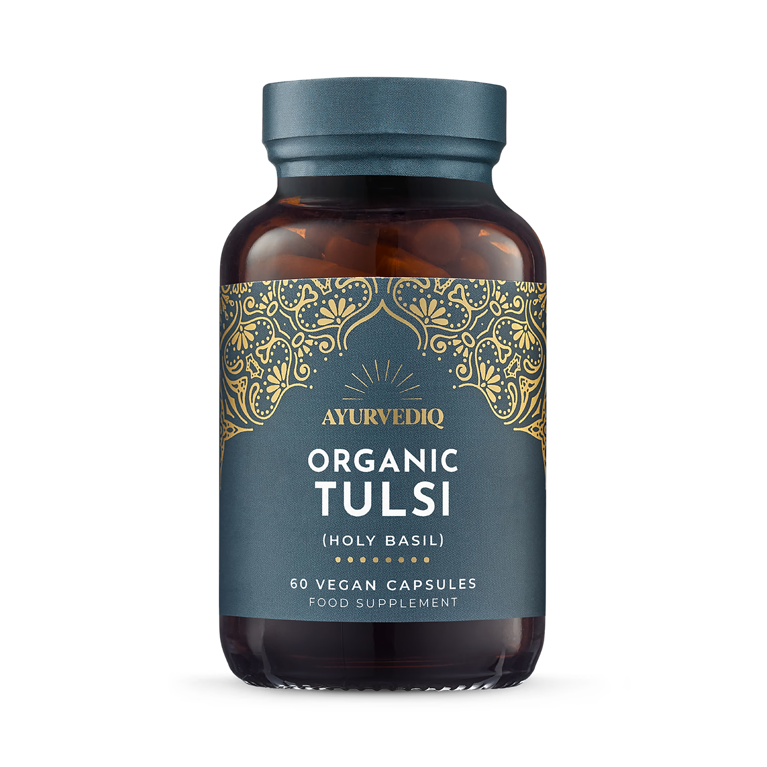 Ayurvediq organic holy basil capsules 60 count - British product