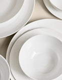 Ribbed porcelain dinner set 16 piece (British brand)